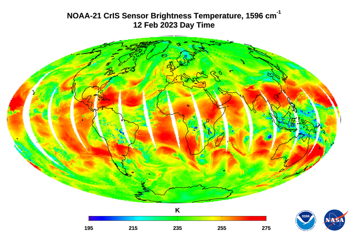 First Global Image from NOAA-21’s CrIS Instrument